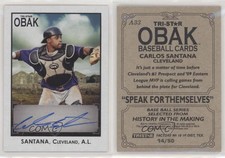 2010 TRISTAR Obak Auto Black /50 Carlos Santana #A33 Rookie Auto RC