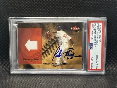 2005 Fleer Ultra Pedro Martinez PSA/DNA Autograph Auto Follow The Leader 19/250 - Image 1 of 2