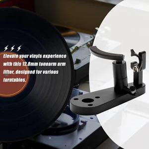12.8mm Aluminum Alloy Tonearm Lifter Arm Lift For Turntable Disc Vinyls Record - Picture 1 of 20