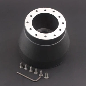 Car Steering Wheel Hub Snap Off Quick Release Adapter Boss Kit For BMW E30 Black - Picture 1 of 5