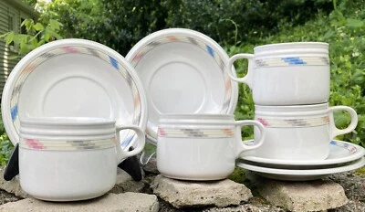 Juego de 4 tazas y platillos de café Studio Nova VILLAGER MESA Southwest JFO41 ¡USADOS EN EXCELENTE ESTADO! Foto 1 de 4