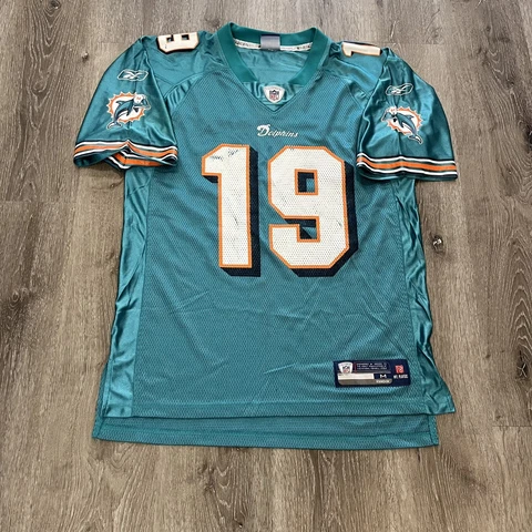Miami Dolphins Brandon Marshall NFL Reebok Jersey Size Men’s M Cover