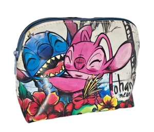 LOUNGEFLY Disney LILO & STITCH Makeup COSMETIC BAG ohana means family PERFECT! - Picture 1 of 8