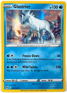 GLASTRIER Holo Raro Espada Escudo Origen Perdido 51/196 Pokémon - Imagen 1 de 2