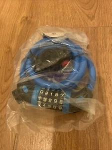 Bike Lock Bicycle Lock Chain ,5-Digit Combination Lock Core Steel Wire Bike Lock - Picture 1 of 4