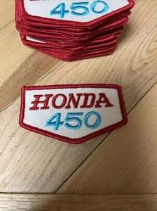 Vintage 1970-80 HONDA 450 Embroidered Motorcycle Patch 3.5”  - Picture 1 of 3