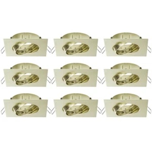 9er Set Paulmann 2Easy Einbauleuchten Quadro Messing Einbauring Schwenkbar 9Stk. - Bild 1 von 5