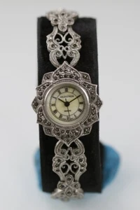 Majestron Women Watch Stainless Steel Silver Water Resist Battery Pearl Quartz - Picture 1 of 6