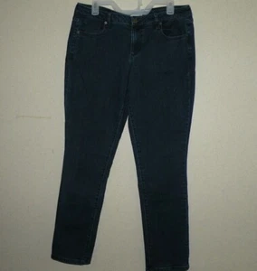 JUSTFAB Jeans size 30 women blue pants straight leg slim pocket cotton polyester - Picture 1 of 12