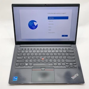 Lenovo ThinkPad E14 Laptop i5 1135G7 2,40GHZ 14" FHD 16GB 256GB M.2 Windows 11 - Bild 1 von 9