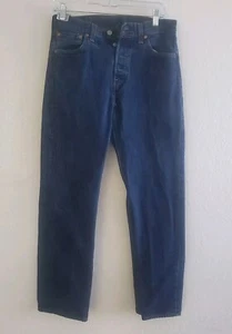 Levis 501 Jeans Herren Teen 30x30 30x29 Medium Wash Straight Leg Button Fly Blau - Bild 1 von 12
