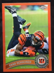 2011 Topps Chrome Orange Refractor #57 Chad Johnson Ochocinco Color Match - Picture 1 of 2