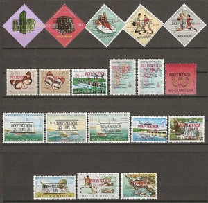 MOZAMBICO 1975 SG 631/649 MNH - Foto 1 di 2