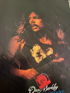 Metallica, Kirk Hammett, Dean Markley Strings, Full Page Vintage Promotional Ad - Picture 1 of 1