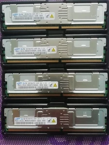 Samsung 16GB (4x 4GB) Server ram modules 2Rx4 PC2-5300F M395T5160QZ4-CE66 - Picture 1 of 1