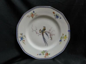 Haviland Paradise, Birds & Flowers, Blue Band: Dinner Plate, 9 1/2", Chip - Picture 1 of 11