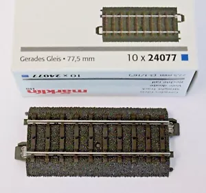 Marklin C Spur 24077 kurzes gerades Stück 77,5 mm schnell kostengünstig USA Versand! - Bild 1 von 5