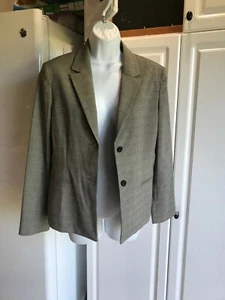 Pre-Owned Women’s Casual Corner Blazer Size 8 Stretch Multicolored Checkered - Picture 1 of 6