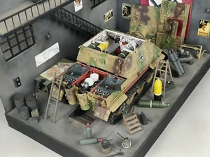 1/35 Built WWII German Sturmtiger 38cm Assault Mortar Tank w/Interiors Model - Picture 1 of 24