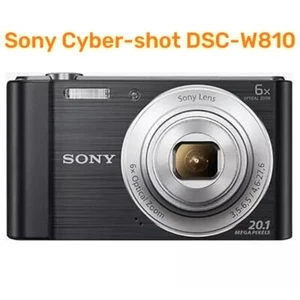Sony Cyber-shot DSC-W810 20.1MP 6X Compact Digital Camera Black 85% - 90% New - Picture 1 of 12