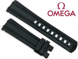Omega Seamaster 300m Ersatz Schwarz Gummi Uhrenarmband 20mm CVZ010482 Neu OEM - Bild 1 von 10