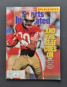 Jerry Rice signed San Francisco 49ers 1990 Sports Illustrated magazine Jsa-Coa - Picture 1 of 5