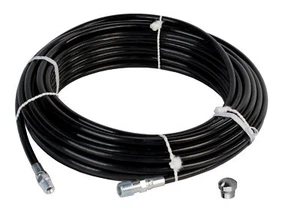 Schieffer 1/8" x 100' 4800 PSI Thermoplastic Sewer Jetter Hose & 6.0 Nozzle - Picture 1 of 6
