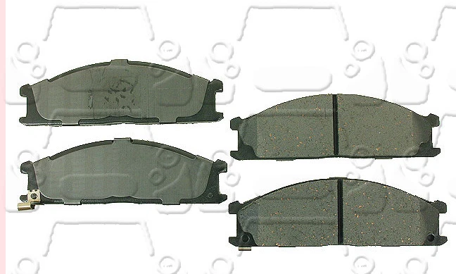 Pastilhas de freio D438S para Nissan 1986-04 FRONTIER PATHFINDER PICKUP D21 e Subaru SVX  - Imagem 1 de 1