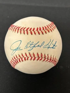 Jim Catfish Hunter HOF Signed Auto Baseball Oakland Athletics PSA COA 356 - Picture 1 of 3