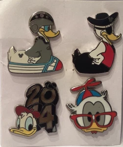 4 Donald Duck - Nerd, 2014, Space Mountain & Pirate Rubber Ducky - Disney Pins - Imagen 1 de 1