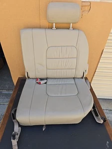 1998-2007 Lexus LX470 Toyota Land Cruiser  3rd Third Row Rear Left Seat Tan #2 - Picture 1 of 10