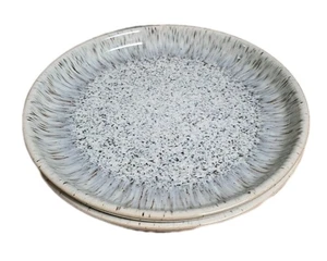 2 DENBY Halo Grey Speckled Salad Plates 8.25"EUC - Picture 1 of 4