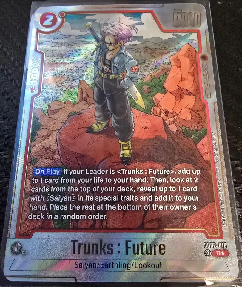 Dragon Ball Fusion Worlds: Trunks : Future SB02-010 Alt Art Manga Booster 02 ENG - Image 1 of 1
