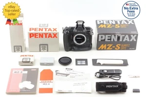 [Almost Unused in Box w/ BG-10] Pentax MZ-S QD Black 35mm Film Camera From JAPAN - Picture 1 of 19