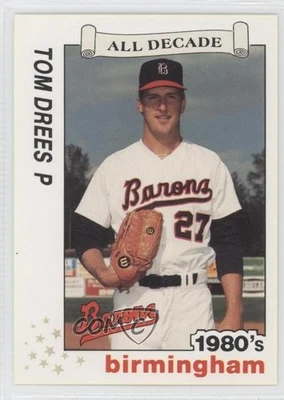 1990 Best Birmingham Barons All Decade Tom Drees #7 Rookie RC - Image 1 of 2