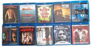 Horror 80s 90s 10 Blu-ray Bundle/Lot Gore Horror BOOKS BLOOD PIRAHNA RTRN LVG DD - Bild 1 von 4
