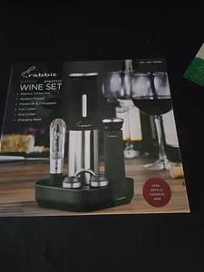 Neu Kaninchen 8 Stück Elektrisches Weinset Korkenzieher - Bild 1 von 16