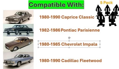 GM Rear Window Headliner Moulding Garnish Clip Pontiac Parisienne Chevy Cadillac - Image 1 of 4