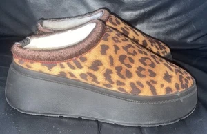 DAMAS TALLA UK 4 PIES CELESTIALES FRANCA LEOPARDO ZAPATOS PLANOS VEGANOS FORRADOS CÁLIDOS NUEVOS - Imagen 1 de 10