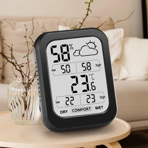 Digital Indoor Thermometer Hygrometer With Weather Display Support ℃/℉ U4W1 E5A4 - Picture 1 of 8