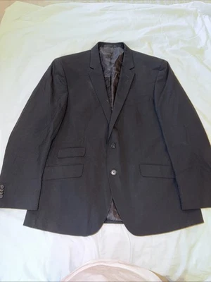 Blazer Kenneth Cole Para Hombre Talla 44S Abrigo Deportivo de Lana Traje Chaqueta Color Negro Foto 1 de 4