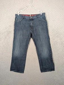 Ermenegildo Zegna Jeans Men's 38x28.5** Blue Denim 5-Pocket Made in Italy - Picture 1 of 14