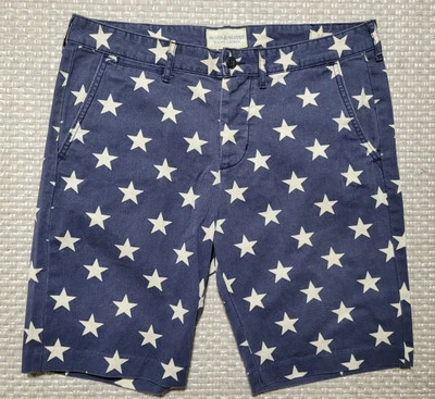 DENIM SUPPLY RALPH LAUREN Flag Print Summer Chino Shorts Size 34 - Image 1 of 3