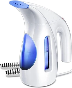 HiLIFE Portable Handheld Garment Steamer 240ml 700W (120V) – White/Blue - Picture 1 of 19