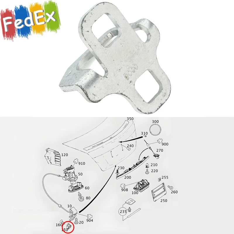 Rear Trunk Lock Striker Fit For Mercedes Benz C-Class W204 2008-2015 #2047580003 Foto 1 de 4