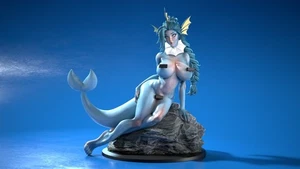 Vapiry Poke-Waifu-mon - Large scale (161 mm) unpainted resin model kit NSFW v2 - Picture 1 of 4