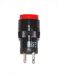 Lámpara piloto indicadora DECA 1 pieza φ16 mm 16 mm D16PLR1-000 AC/DC 24V o 12V bombilla lámpara - Imagen 1 de 5