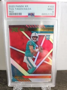 2020 Panini XR Rookie Red /249 Tua Tagovailoa #102 Rookie RC PSA 9 - Picture 1 of 2