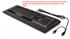 HP Omen Keyboard by SteelSeries, X7Z97AA#ABD, DE Layout - Picture 1 of 3