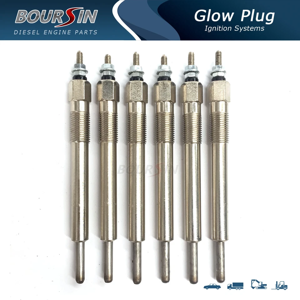 6x Bujía incandescente para motor diésel Isuzu Foward FRR 6HH1, 95,2- Foto 1 de 1